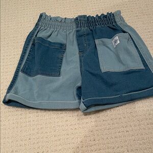 Aeropostale Kids Blue and Gray Denim Shorts